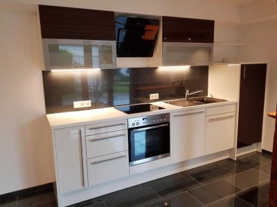 Voll möblierte 1,5-Zimmer Wohnung mit Terrasse in Leutkirch im Allgäu - Engerazhofen