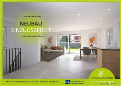 NEUBAU einzugsbereit! 4-Zi. Maisonette Wohnung mit eigenem Eingang, Sonnenterrasse und großem Garten