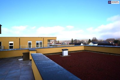 Wohnen auf höchstem Niveau – 4-Zimmer-Neubauwohnung mit gigantischer Sonnen-Dachterrasse! Erstbezug 2024 – provisionsfrei!