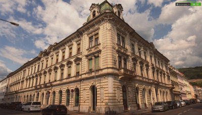 Luxuriöse Altbauwohnung mit großer Wohnküche, möbliertem Schrankraum &amp; sonnigem Eckbalkon im Kremplhof - Leoben Josefee