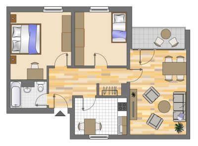 Demnächst frei! 3-Zimmer-Wohnung in Neuss Erfttal