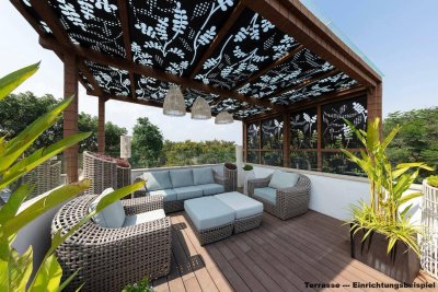 Erstbezug! Eigentumswohnung mit überdachter Terrasse in Ruhelage mit guter Infrastruktur