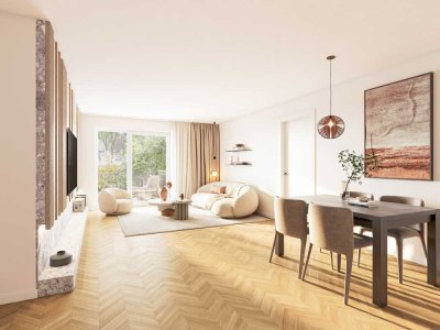 Ruhige Neubauwohnung mit Süd-Balkon  im Kö-Karree - nur 80m von der Königsallee entfernt