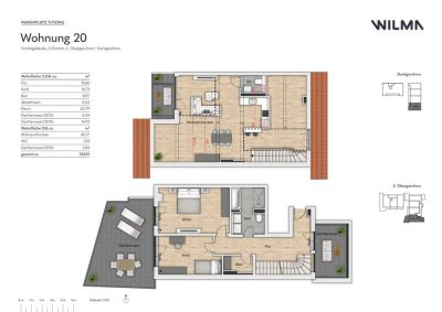 Maisonettewohnung mit 3 Terrassen
