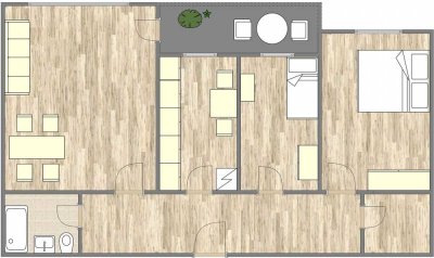 Erstbezug nach Sanierung mit Balkon: Ansprechende 3-Raum-Wohnung in Laatzen