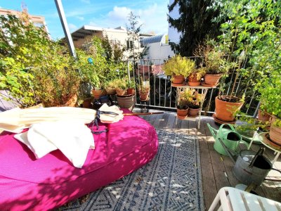 * * * GROSSZÜGIGER STIL-ALTBAU mit TERRASSE + BALKON + LOGGIA... nächst LKH UND KF-UNI... IDEAL FÜR WOHNEN + HOME-OFFICE * * *