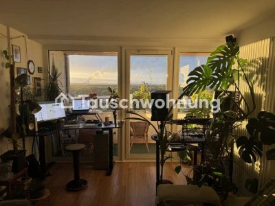Tauschwohnung: Urbane Wohnung mit Großstadtgefühl und unfassbaren Ausblick
