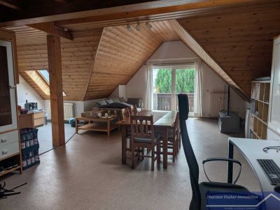 HG Ober-Erlenbach: Freizügiges, gemütliches, großzügiges Dachstudio mit gr. Balkon und EBK