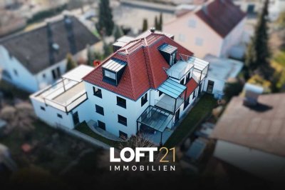 ** Seltene Gelegenheit! Stylische Wohnung mit 3 überdachten Terrassen in Bestlage **