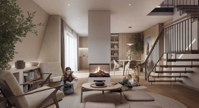129 m² große DG-Maisonettewohnung mit einmaligem Dachgarten in der Südvorstadt. Neubau KfW 40