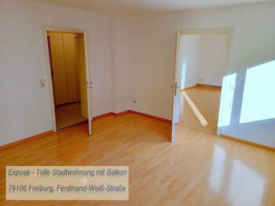 Bezugsfrei: Attraktive 3-Zimmer-Wohnung mit Balkon im 1. OG - Von Privat
