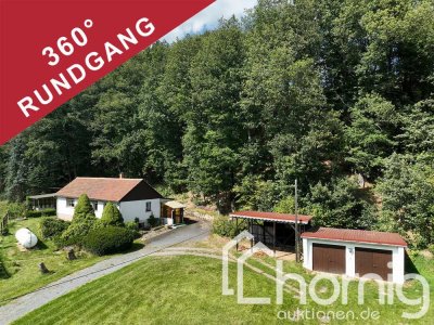 Grüne Oase mit Bungalow, Gästehaus & Waldanteil in der Sächsischen Schweiz bei Berggießhübel