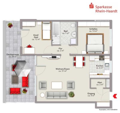 Exklusive Neubau-Penthousewohnung zum Erstbezug, mitten in den Weinbergen