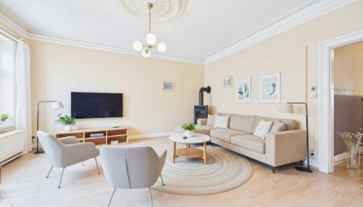 Altbau in der Schanze mit Kamin