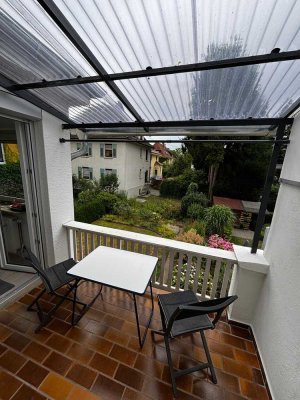 Erstbezug nach Sanierung: Exklusive 3-Zimmer-Maisonette-Wohnung (Doppelhaushälfte) mit Garten