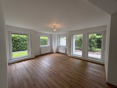Modernes Wohnen in Bonn-Rüngsdorf: Helle 3-Zimmer-Erdgeschosswohnung mit Gartenterrasse