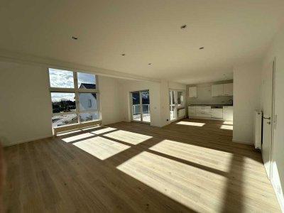 Renovierte Wohnung mit großem hellem Wohnzimmer und neuer Einbauküche