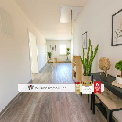 Wie im eigenen Haus: Erdgeschosswohnung mit Garten & Terasse! | Tageslichtbad & Fußbodenheizung!