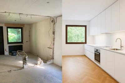 Bungalow in Rheinnähe von Düsseldorf - Rohdiamant in absoluter Toplage für kreative Köpfe