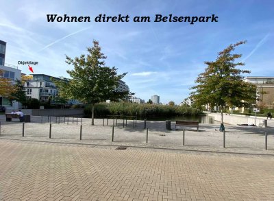 Belsenpark: Stilvolle 2-Zimmer-Komfortwohnung mit Parkblick