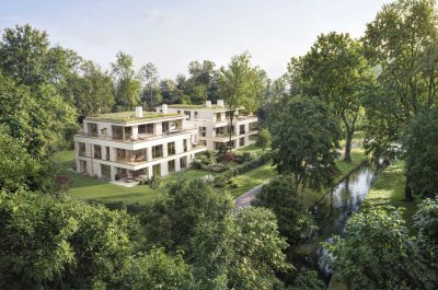 Penthouse Residenz mit Blick zum Nymphenburger Schlosskanal