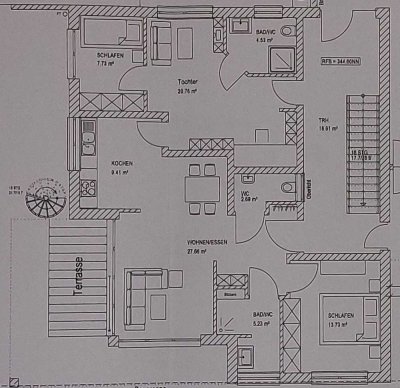 Attraktive EG-Wohnung mit flexiblem Grundriss in ruhiger Lage in Teilort von Schwäbisch Gmünd