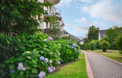 "Schöne Aussicht" - schnuckelige 2 Zimmer mit Balkon & TG Platz - direkt am Rhein