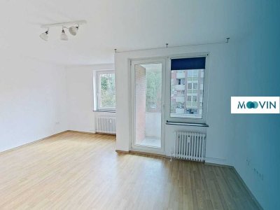 WOHNEN WO ANDERE URLAUB MACHEN: Helle 3-Zimmer-Wohnung mit BALKON