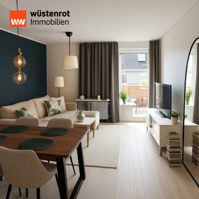 Stilvolle 2-Zimmerwohnung mit 2 Balkonen und Garage