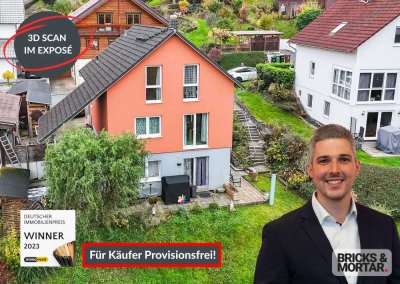 Einfamilienhaus mit Einliegerwohnung und Fernblick in ruhiger Lage