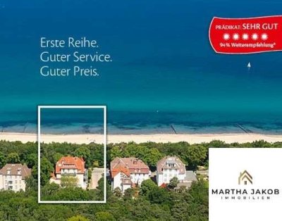 Exklusive 2-Zi-Ferienwohnung in der Villa Verdi, 50 m zum Strand, mit Loggia & Hotelservice!