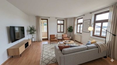 4-Raum-Wohnung mit Wintergarten im Hochparterre in Grüna