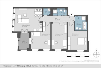 Erstbezug in Citynaher Wohnlage- hochwertige 4 Zimmer Wohnung mit Balkon