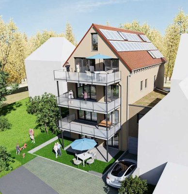 modernes Wohnen | Lebensqualität | idyllisch |ebenerdig mit kleinem Garten | Exklusive Lage