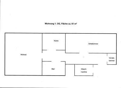 Schöne und gepflegte 2-Raum-Wohnung  in Krefeld