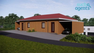 Zahlen erst nach Übergabe – Moderne Doppelhaushälfte mit Garten &amp; Carport (H-B2)