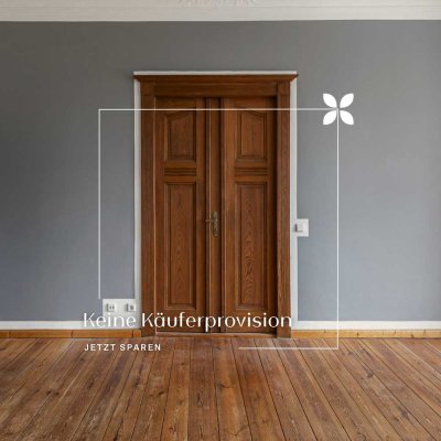 3-Zimmer-Wohnung mit Balkon, Altbaucharme, Stuck, Parkett  - Keine Käuferprovision!