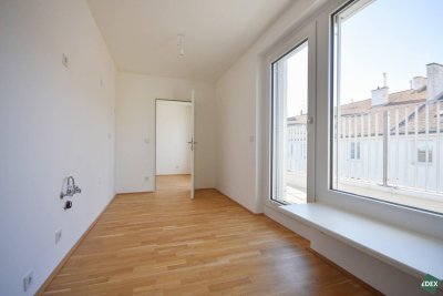 UMS ECK 51 – Ideale 2 Zimmer-Wohnung mit separater Küche und Terrasse