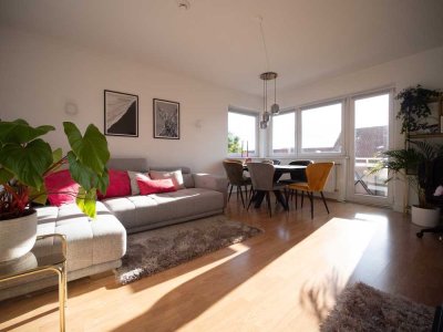 Charmante, voll möblierte 3-Zimmer-Wohnung mit Balkon in zentraler und ruhiger Lage