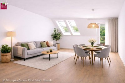 Attraktive 2-Zimmer-Neubauwohnung mit Balkon im 1. Dachgeschoss – ruhige Anlage mit 7 Einheiten