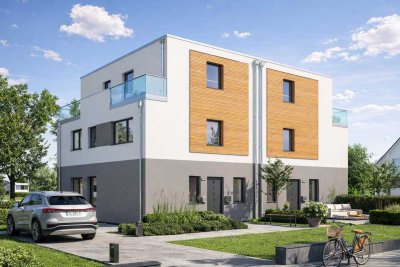 Stilvolle Doppelhaushälfte mit Grundstück in ruhiger Wohnlage