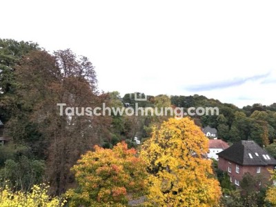 Tauschwohnung: helle Dachgeschosswohnung in Blankenese mit Kamin