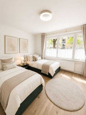 Schwabing: Kernsaniertes voll. möbliertes Apartment ggü. Olympiapark mit 4,9% Rendite