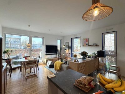 Moderne 3-Zimmer-Wohnung mit Terrasse und privatem Garten
