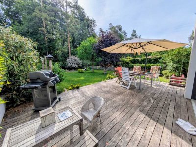 Teilmöbliertes Haus am Waldrand mit Kamin & Sauna _ Partially furnished house with sauna & fireplace