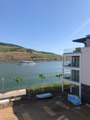 Traumhaft schöne 2-Zimmer-Wohnung mit Rheinblick und Tiefgaragenstellplatz ab 01.10.25 bezugsfrei