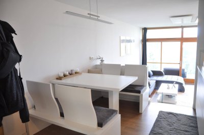 Modern ausgestattete DOPPELSTOCK-FERIENWOHNUNG großzügiges Wohnen auf 2 Geschosse mit großartiger unverbaubaren Aussicht privater ZWEITWOHNSITZ