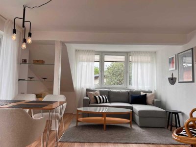 Vollmöblierte Maisonettewohnung / Furnished 2-Level Apartment — All‑Inclusive, Garage, AC, 2 Balcone