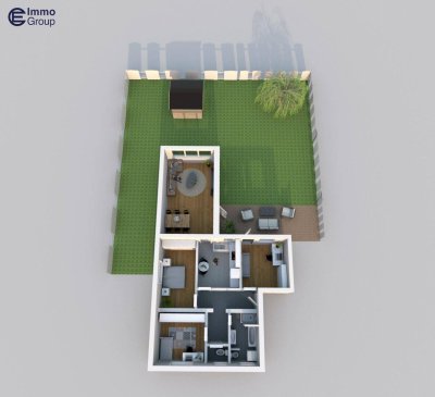 Mitarbeiterzimmer zu vermieten - Gartenwohnung in MARCHTRENK