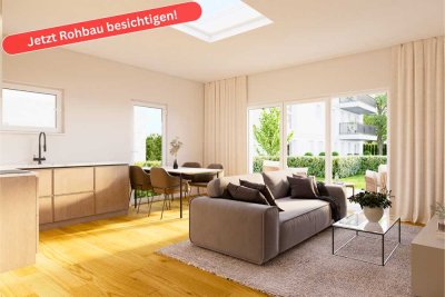 Letzte Gelegenheit: Gartenwohnung im Bungalow-Stil – jetzt Rohbau besichtigen
